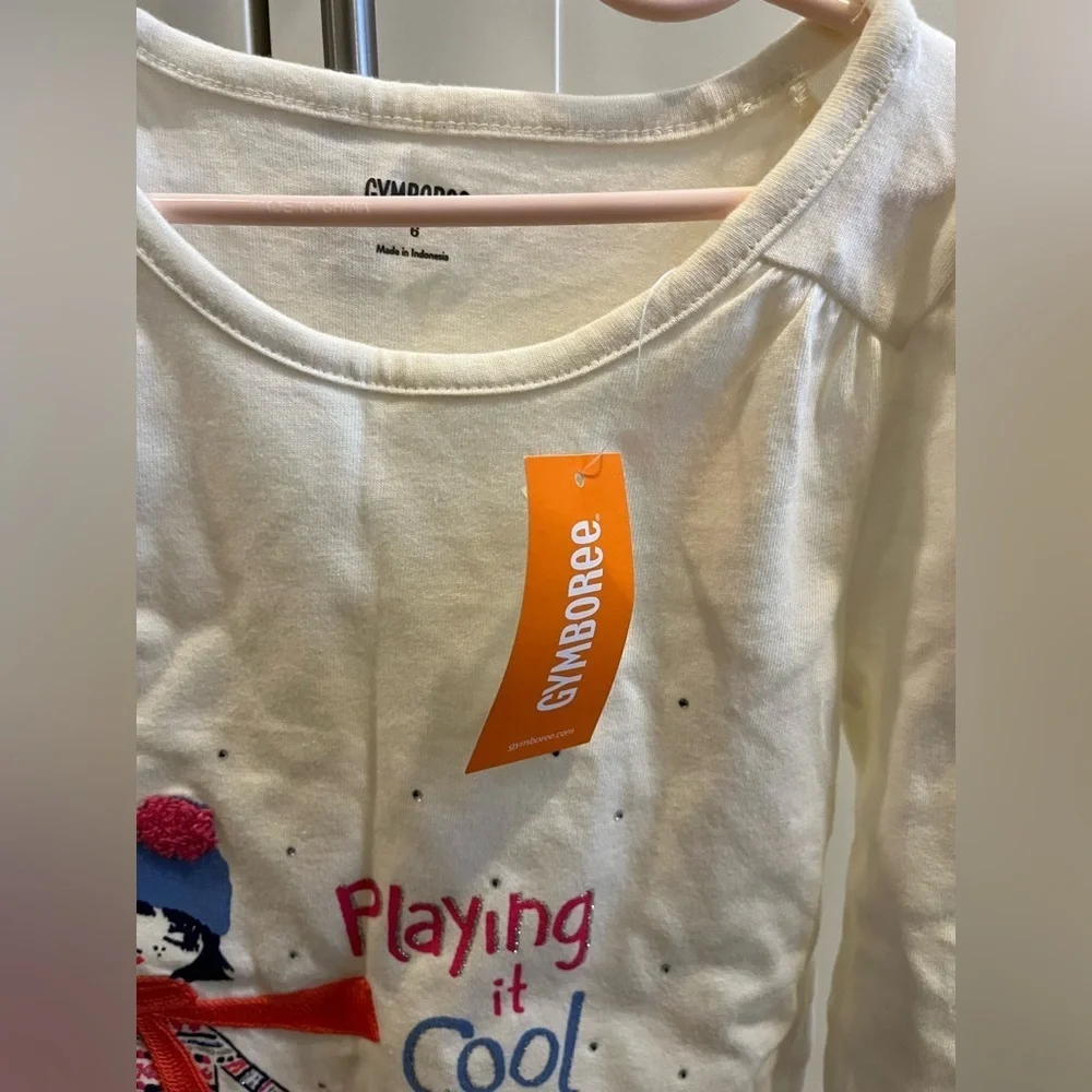 Gymboree size 6 NWT winter themed long sleeve t-shirt